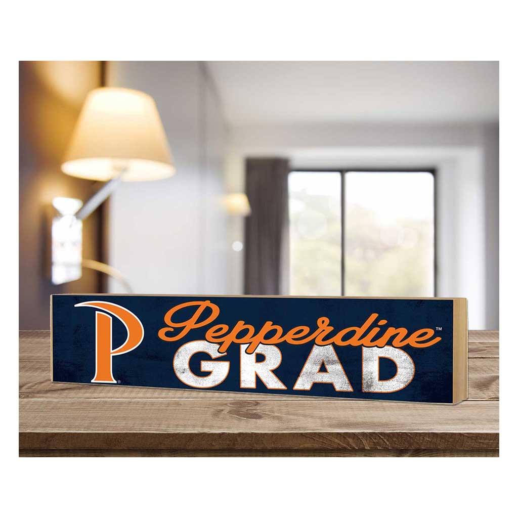 3x13 Pepperdine Waves Grad Block Sign
