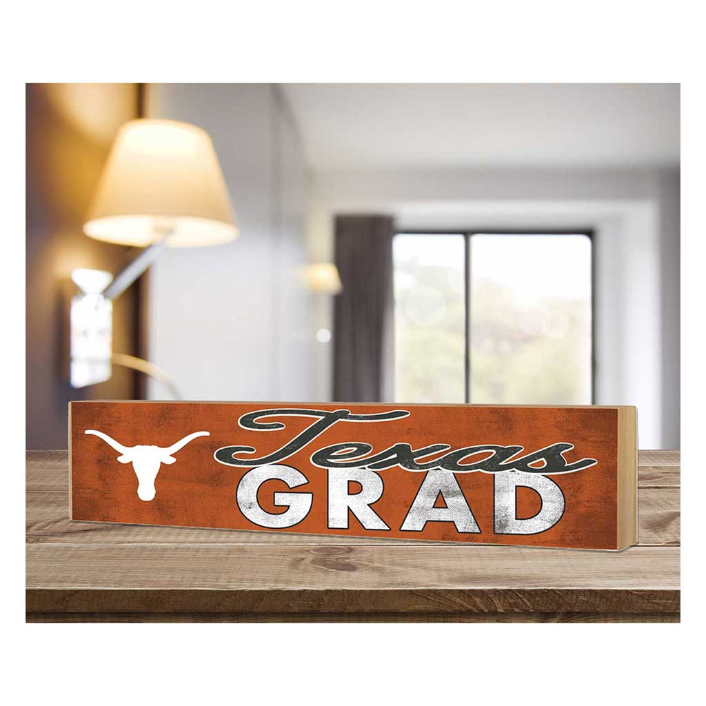 3x13 Texas Longhorns Grad Block Sign