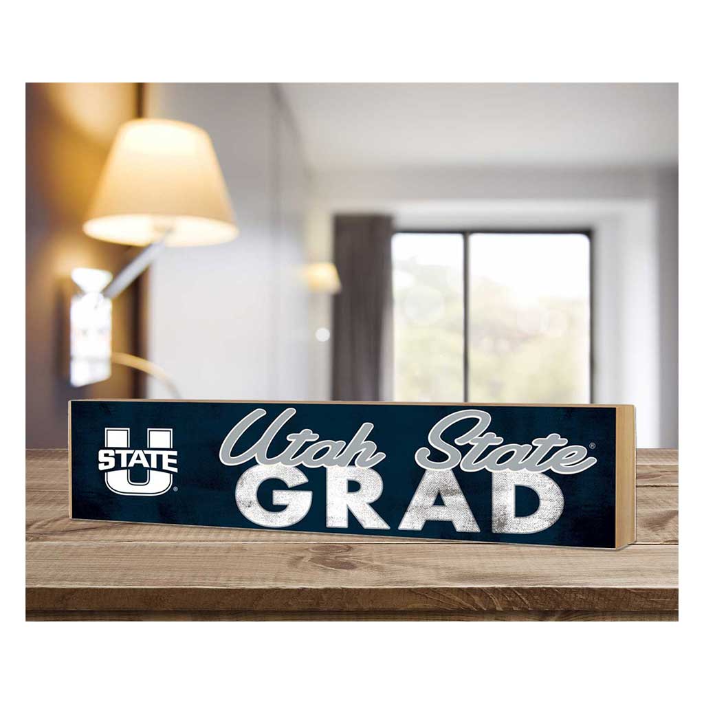 3x13 Utah State Aggies Grad Block Sign