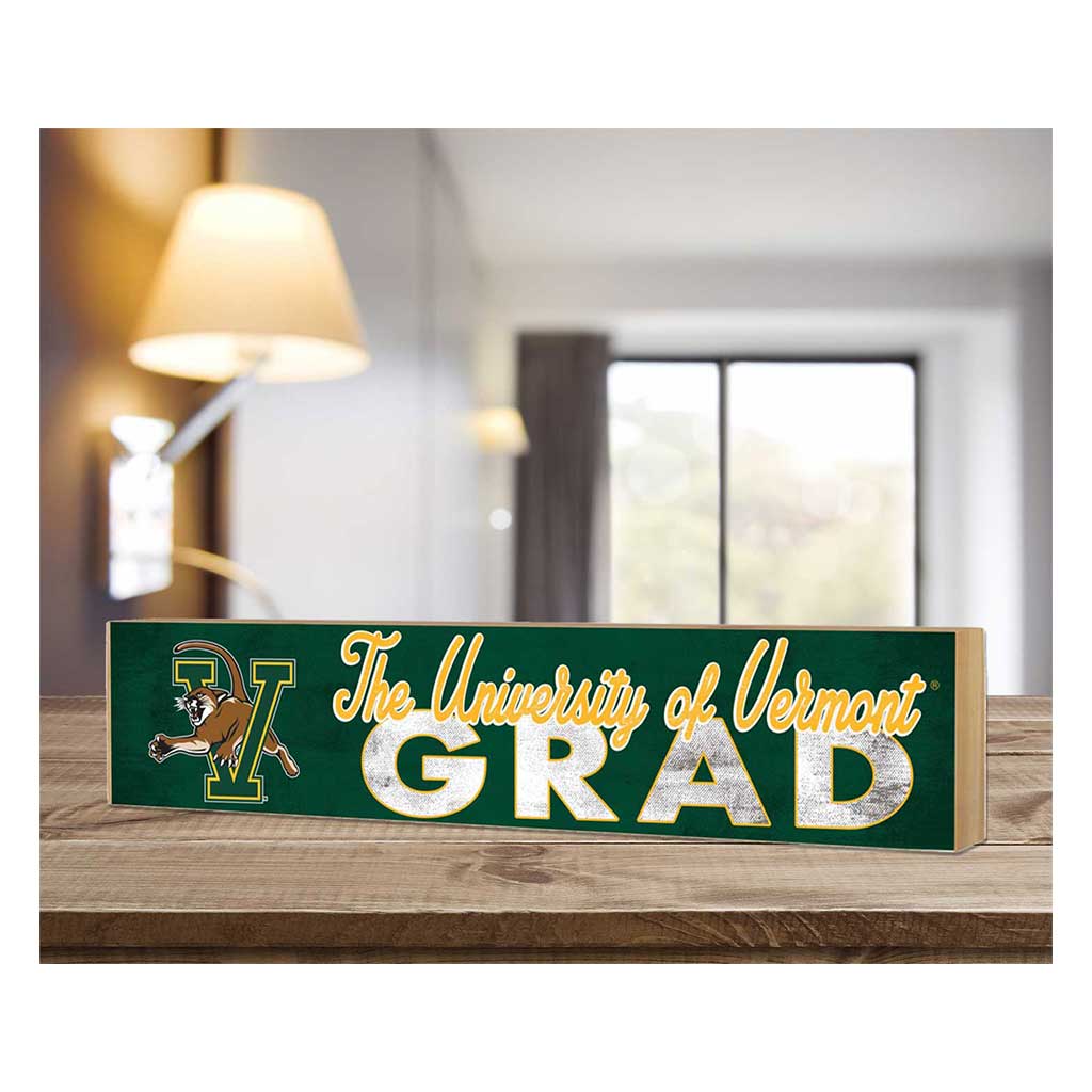 3x13 Vermont Catamounts Grad Block Sign