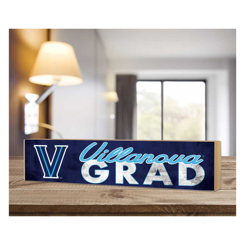 3x13 Villanova Wildcats Grad Block Sign
