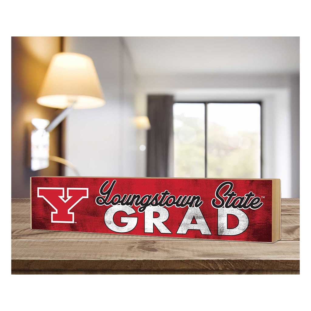 3x13 Youngstown State Penguins Grad Block Sign