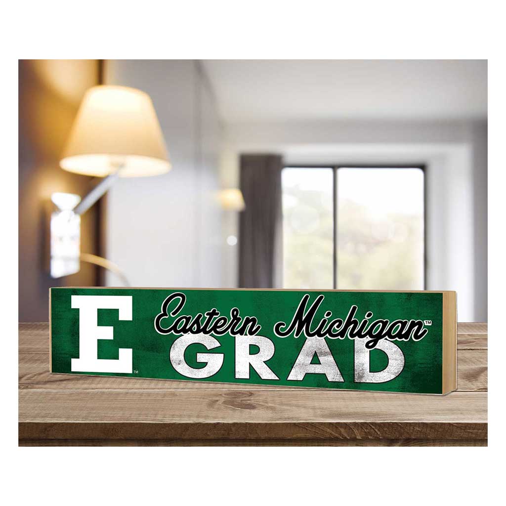 3x13 Eastern Michigan Eagles Grad Block Sign