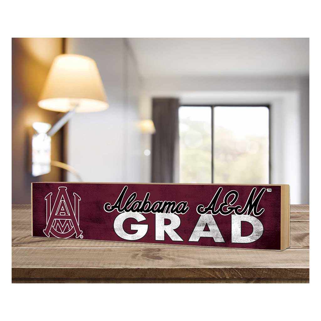 3x13 Alabama A&M Bulldogs Grad Block Sign
