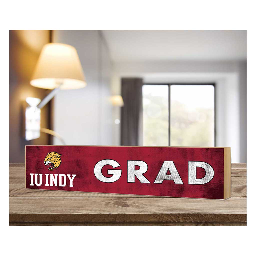 3x13 IUPUI Jaguars Grad Block Sign
