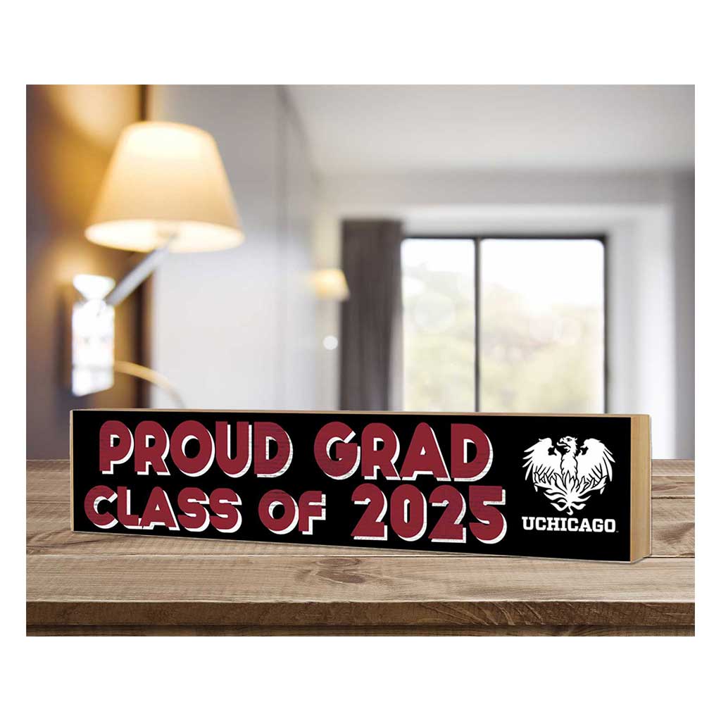 3x13 UChicago Maroons Class of 2025 Block Sign