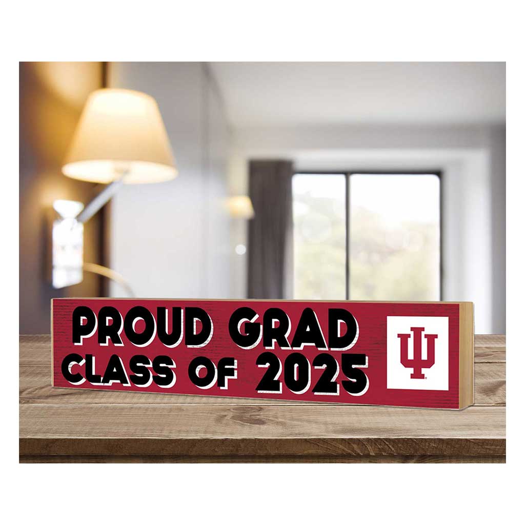 3x13 Indiana Hoosiers Class of 2025 Block Sign