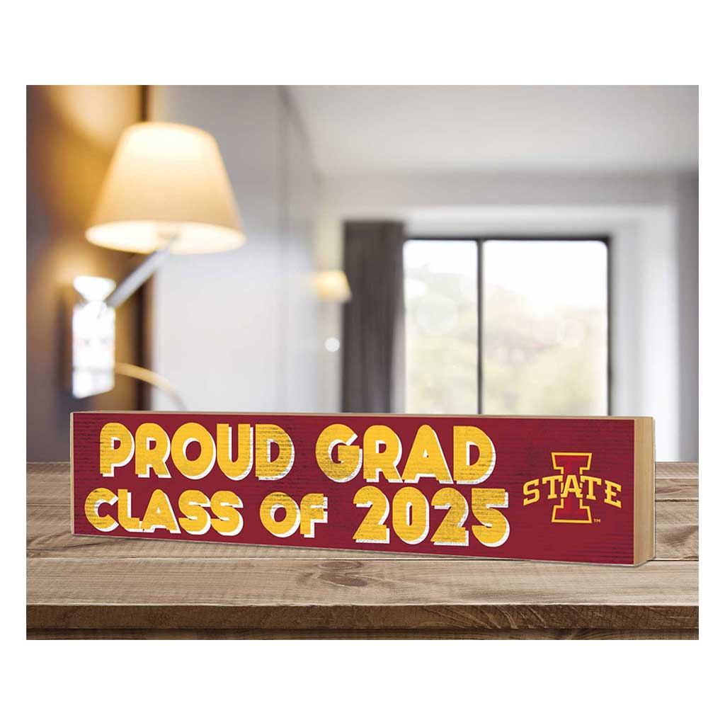 3x13 Iowa State Cyclones Class of 2025 Block Sign