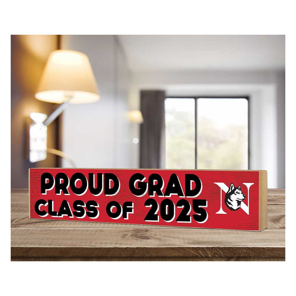 3x13 Northeastern Huskies Class of 2025 Block Sign