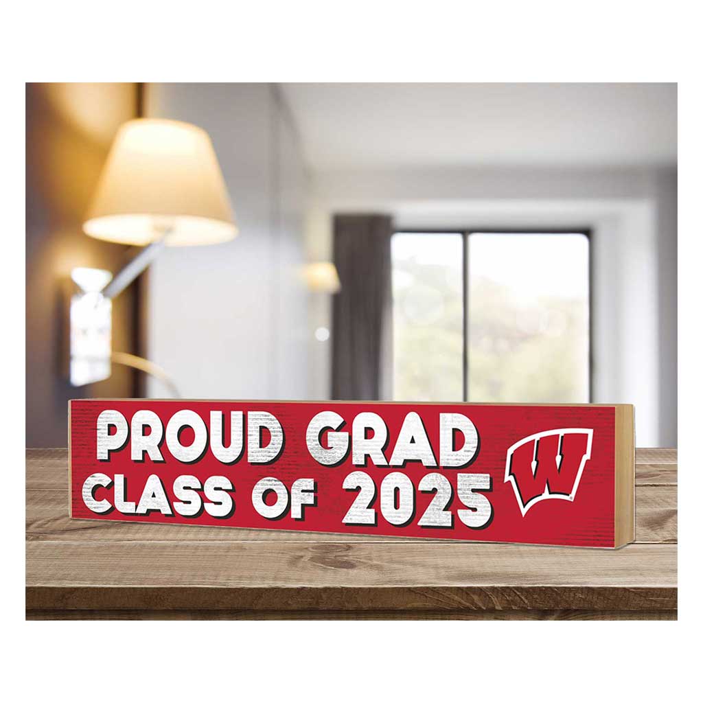 3x13 Wisconsin Badgers Class of 2025 Block Sign