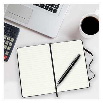 Iowa Hawkeyes Proud Grad Black Ruled Moleskine Notebook