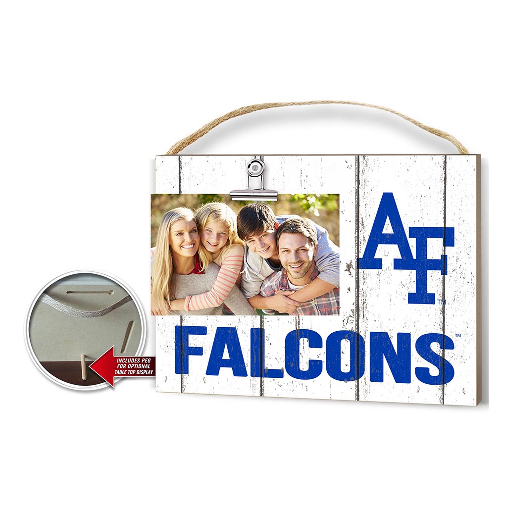 Clip It Weathered Logo Photo Frame Air Force Academy Falcons
