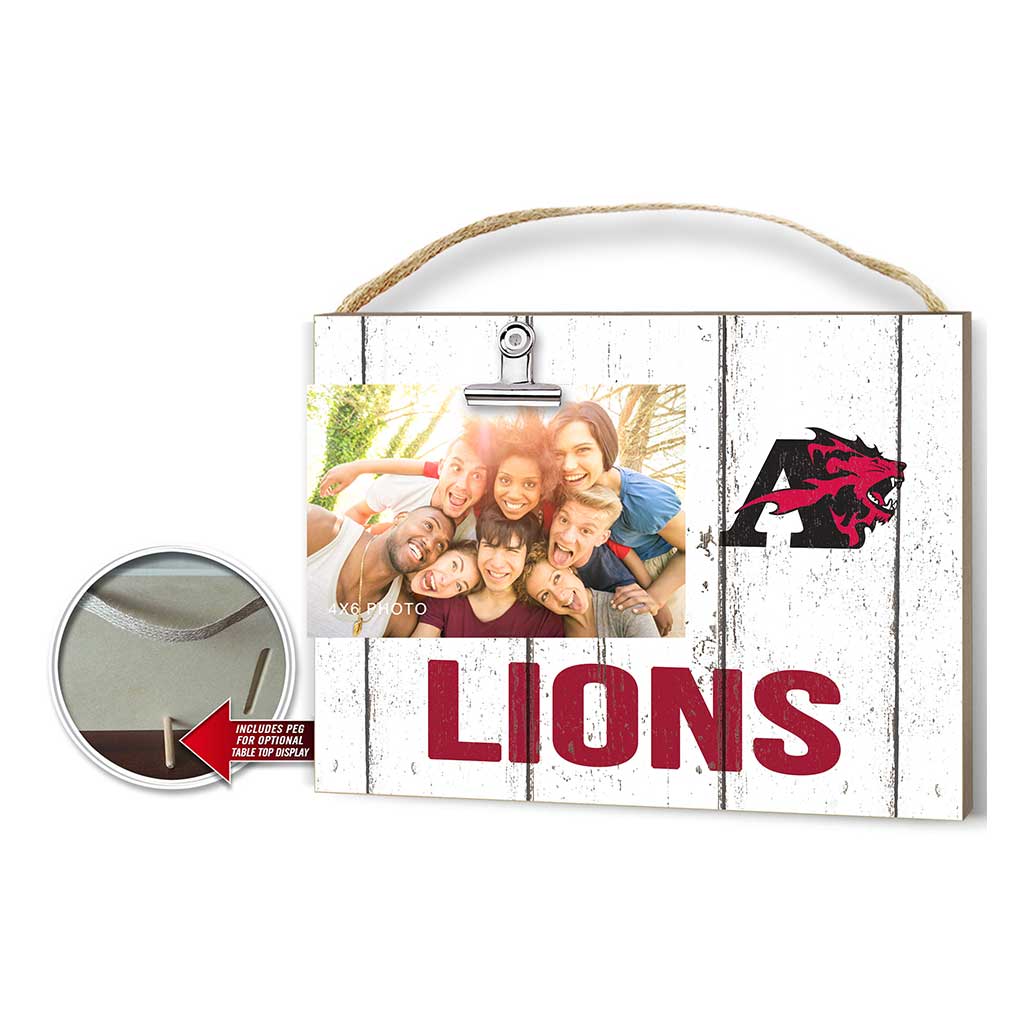 Clip It Weathered Logo Photo Frame Albright College Lions