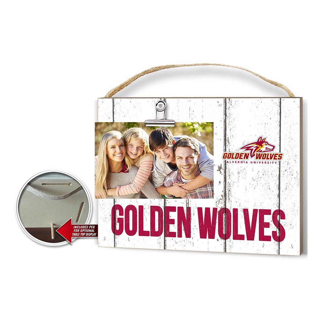 Clip It Weathered Logo Photo Frame Alvernia College Crusaders