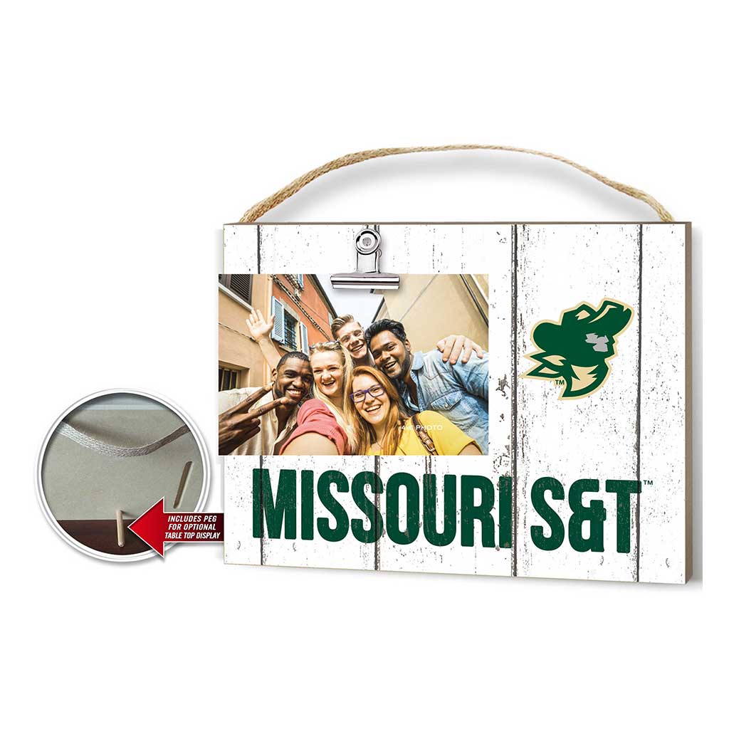 Clip It Weathered Logo Photo Frame Missouri S&T Miners