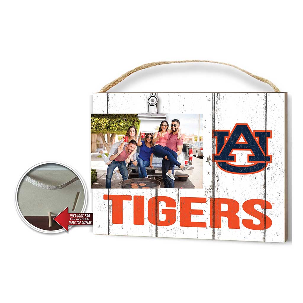 Clip It Weathered Logo Photo Frame Auburn Tigers