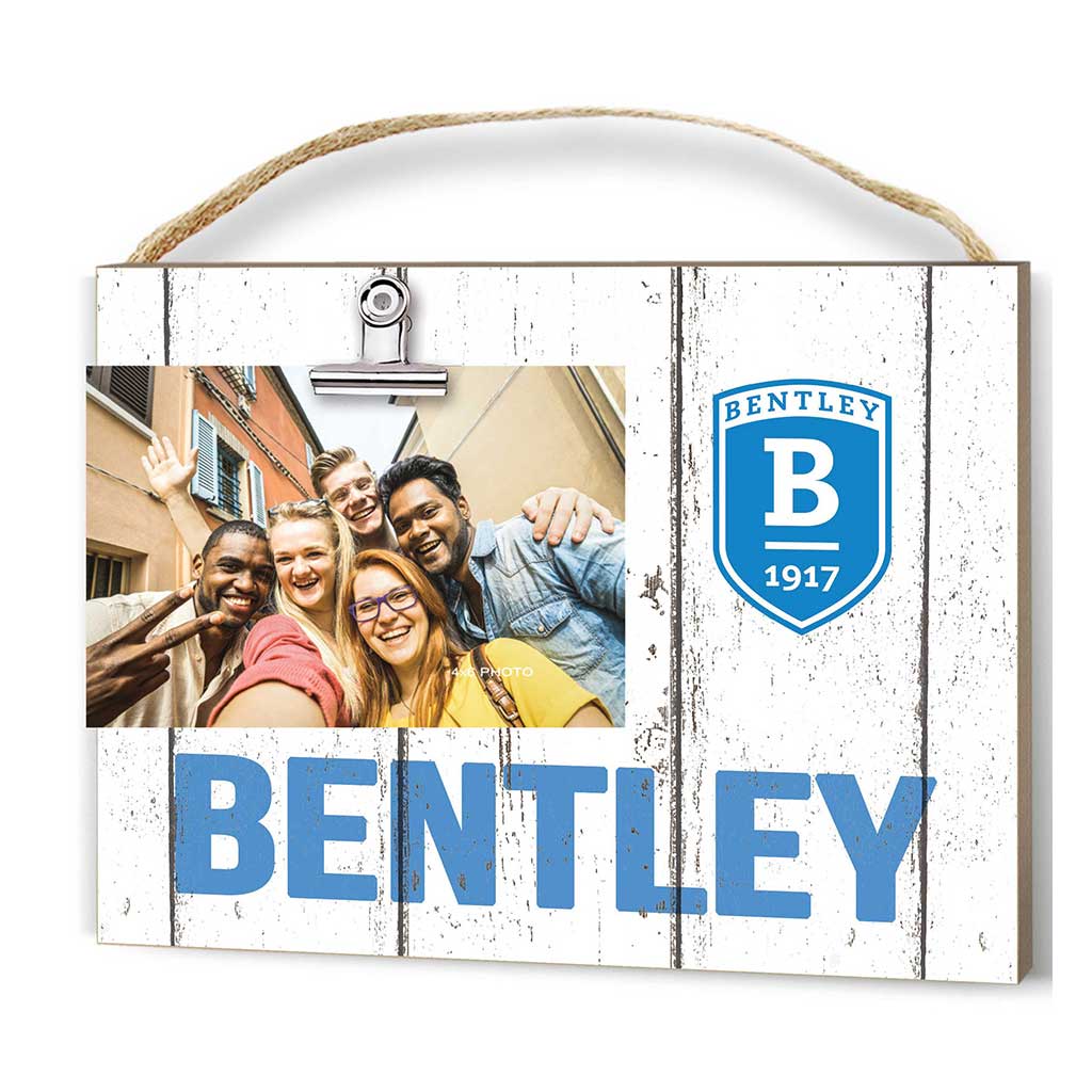 Clip It Weathered Logo Photo Frame Bentley College Falcons