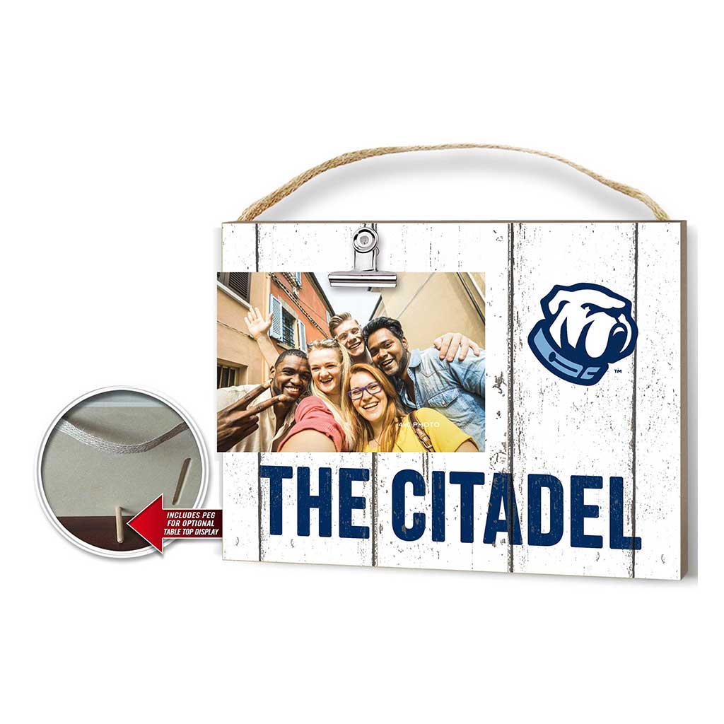 Clip It Weathered Logo Photo Frame Citadel Bulldogs