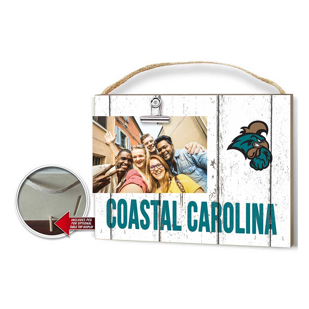 Clip It Weathered Logo Photo Frame Coastal Carolina Chanticleers