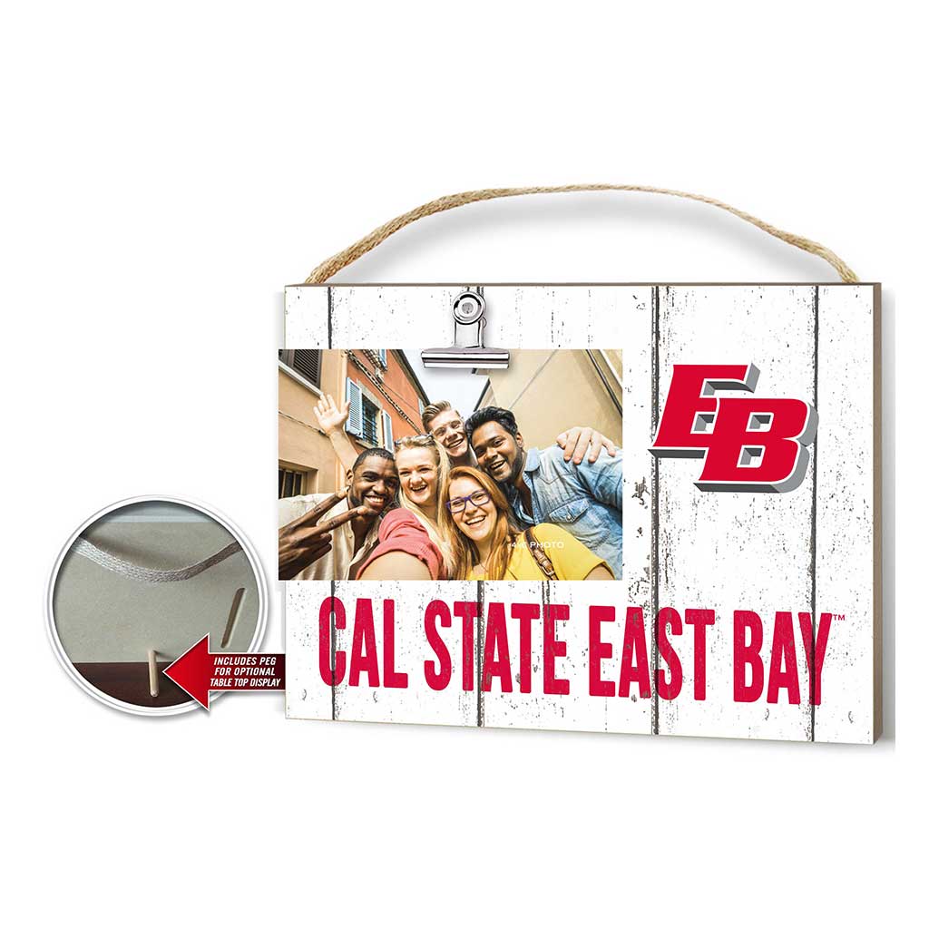 Clip It Weathered Logo Photo Frame California State East Bay Pioneers