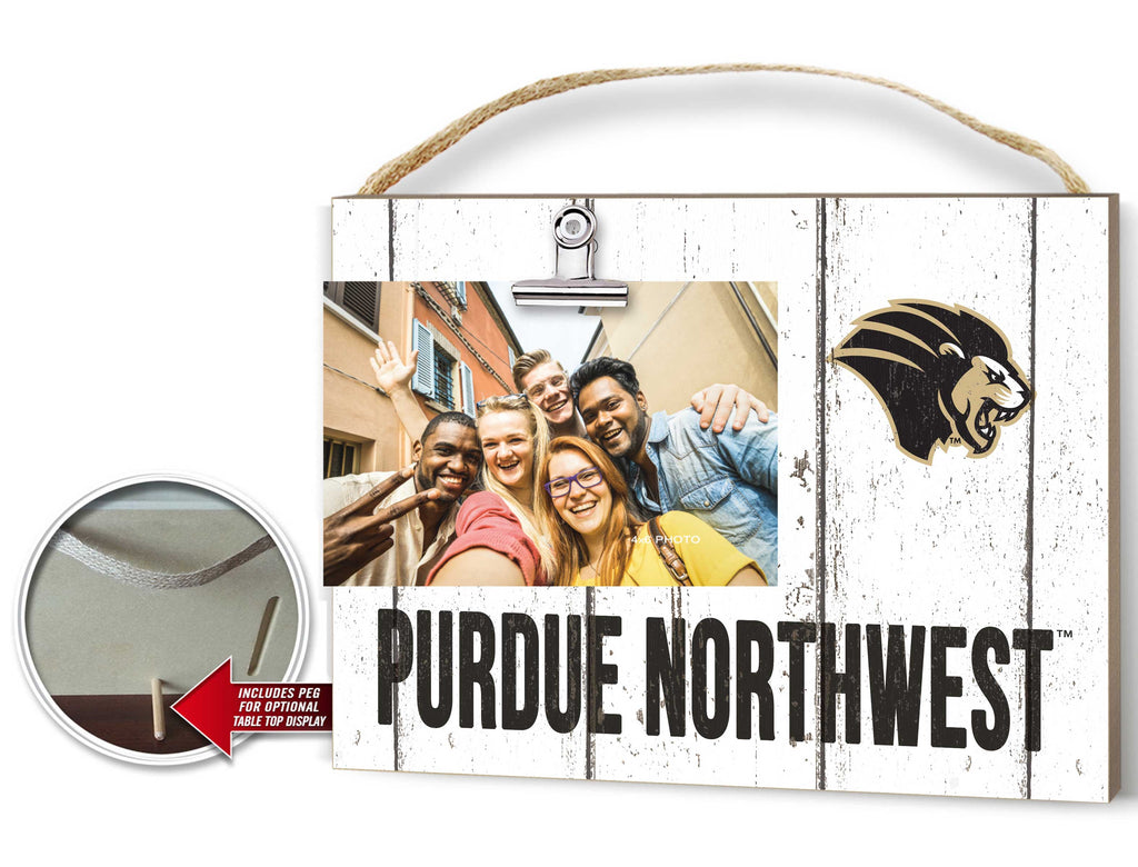 Clip It Weathered Logo Photo Frame Purdue University Northwest Pride