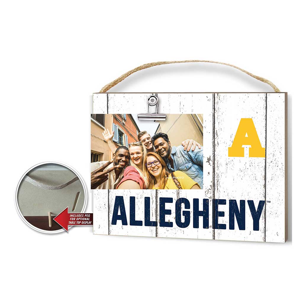 Clip It Weathered Logo Photo Frame Allegheny College Gators