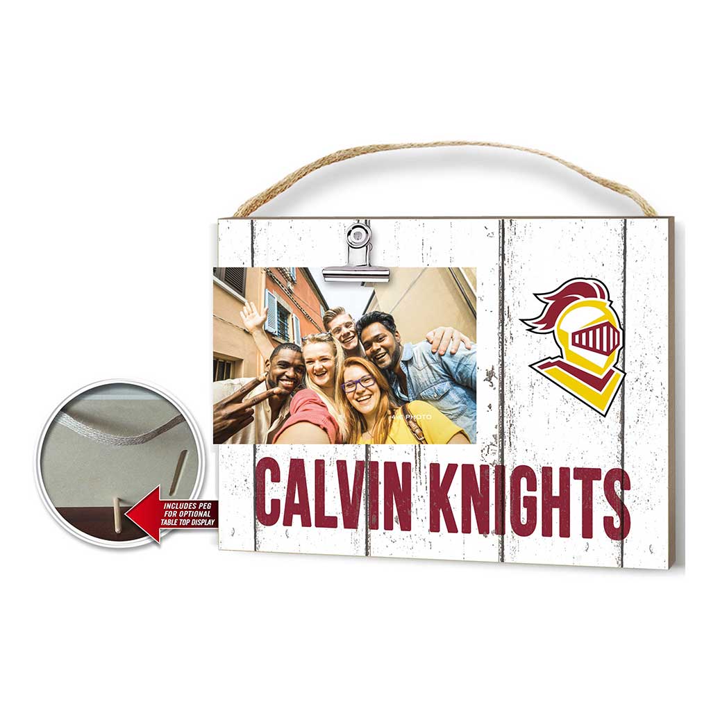 Clip It Weathered Logo Photo Frame Calvin University Knights