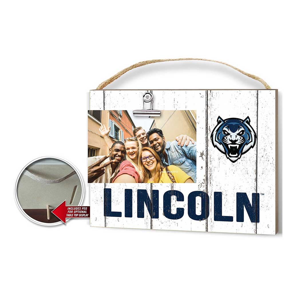 Clip It Weathered Logo Photo Frame Lincoln University Blue Tigers