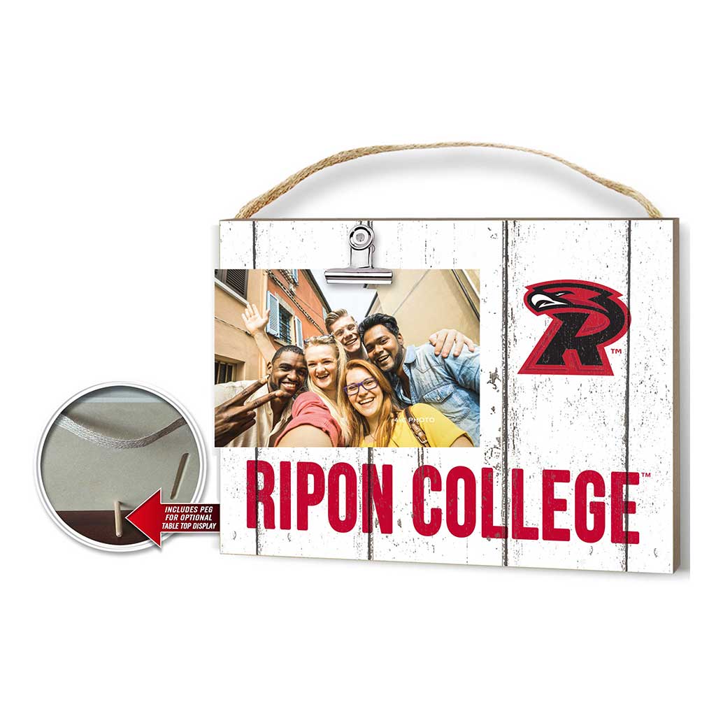 Clip It Weathered Logo Photo Frame Ripon College Hawks