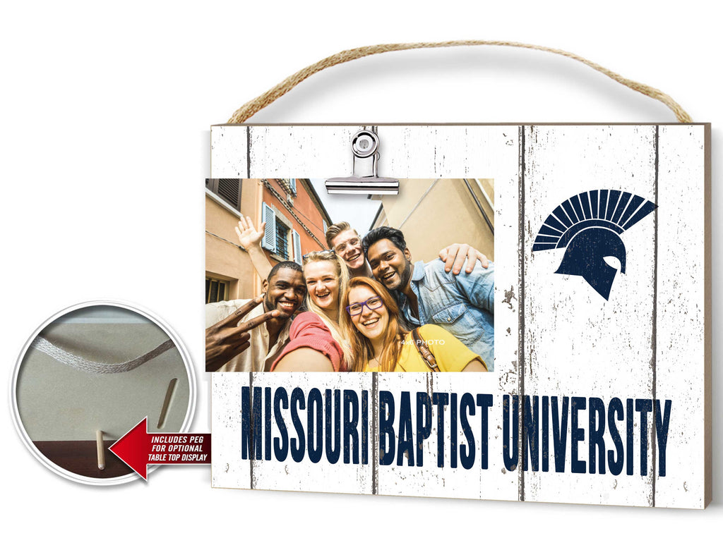 Clip It Weathered Logo Photo Frame Missouri Baptist Spartans