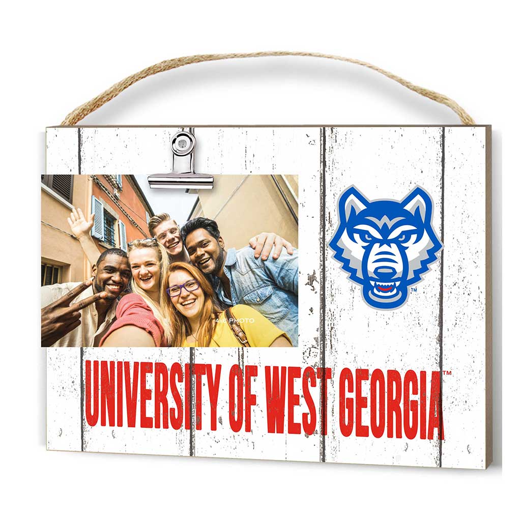 Clip It Weathered Logo Photo Frame University of West Georgia Wolves