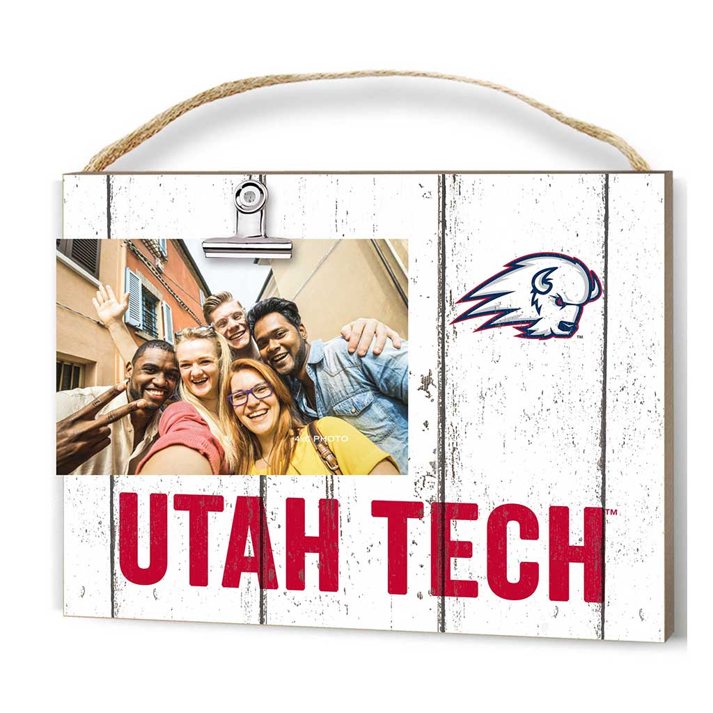 Clip It Weathered Logo Photo Frame Utah Tech Trailblazers