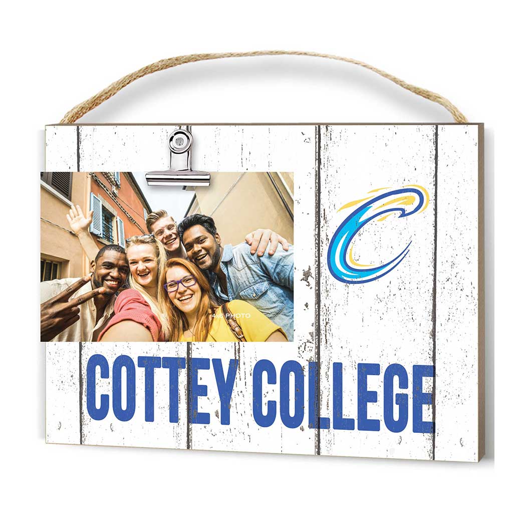 Clip It Weathered Logo Photo Frame Cottey College Comets