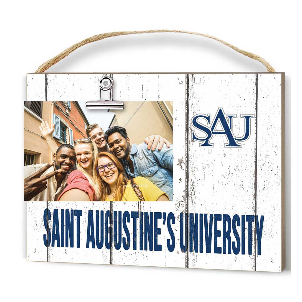 Clip It Weathered Logo Photo Frame Saint Augustine's University Falcons