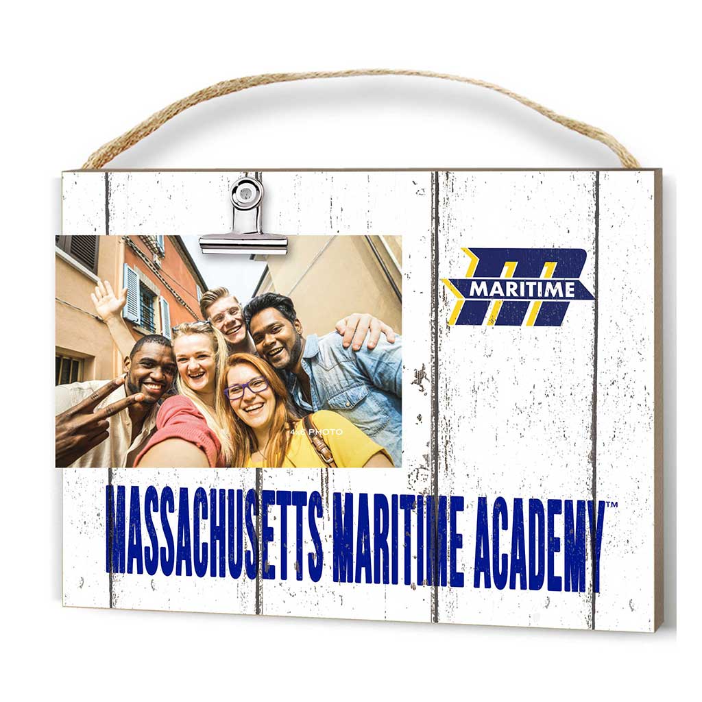 Clip It Weathered Logo Photo Frame Massachusettes Maritime Academy Buccaneers