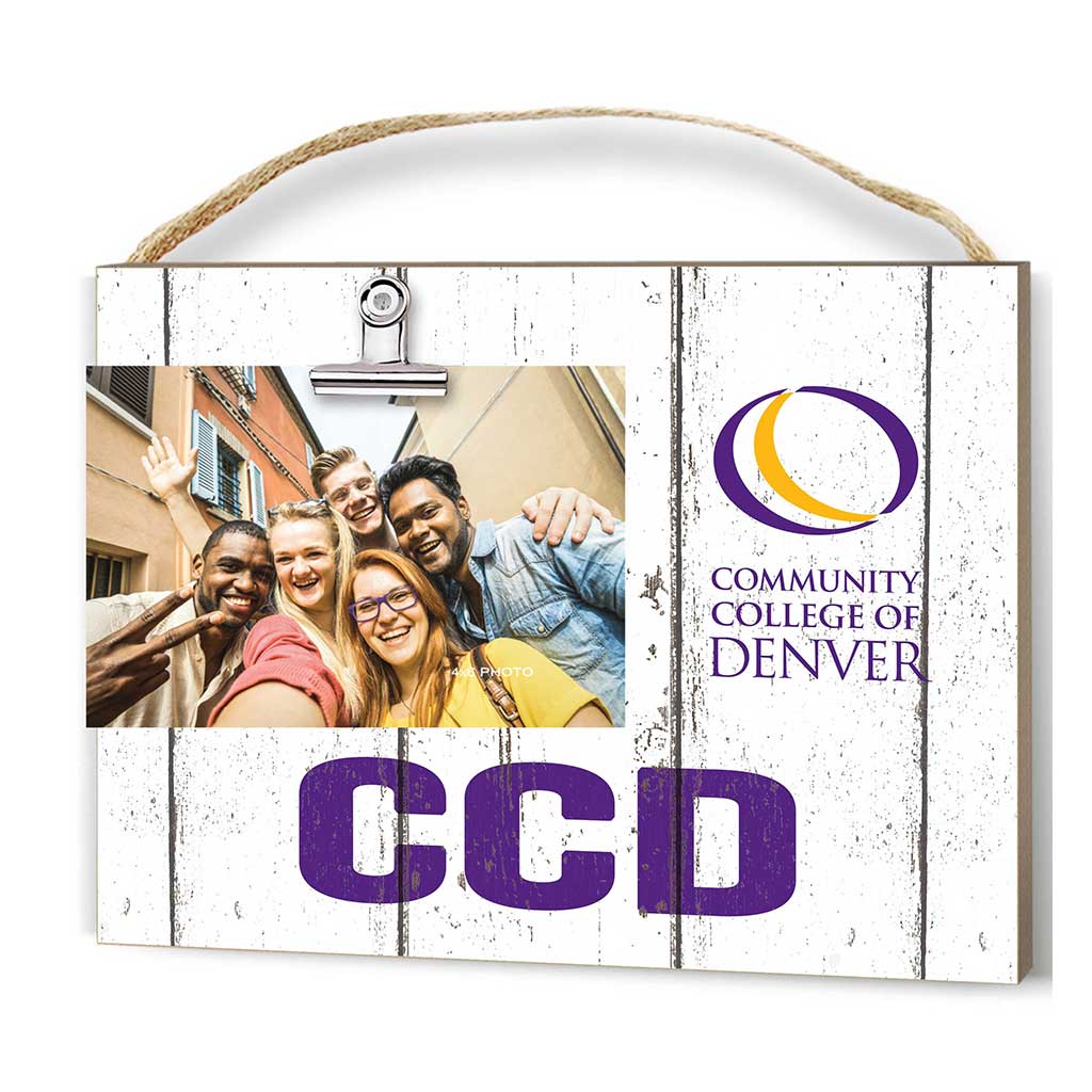 Clip It Weathered Logo Photo Frame Community College of Denver