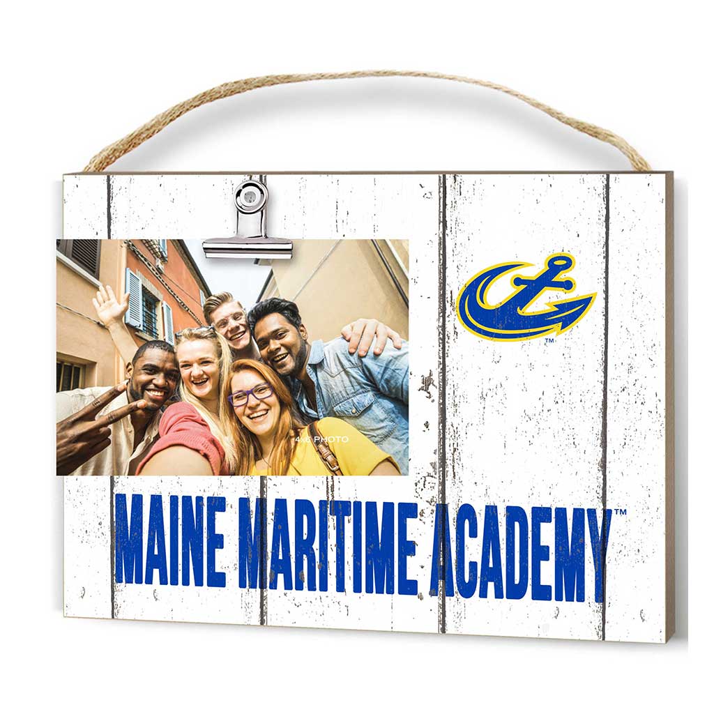 Clip It Weathered Logo Photo Frame Maine Maritime Academy Mariners
