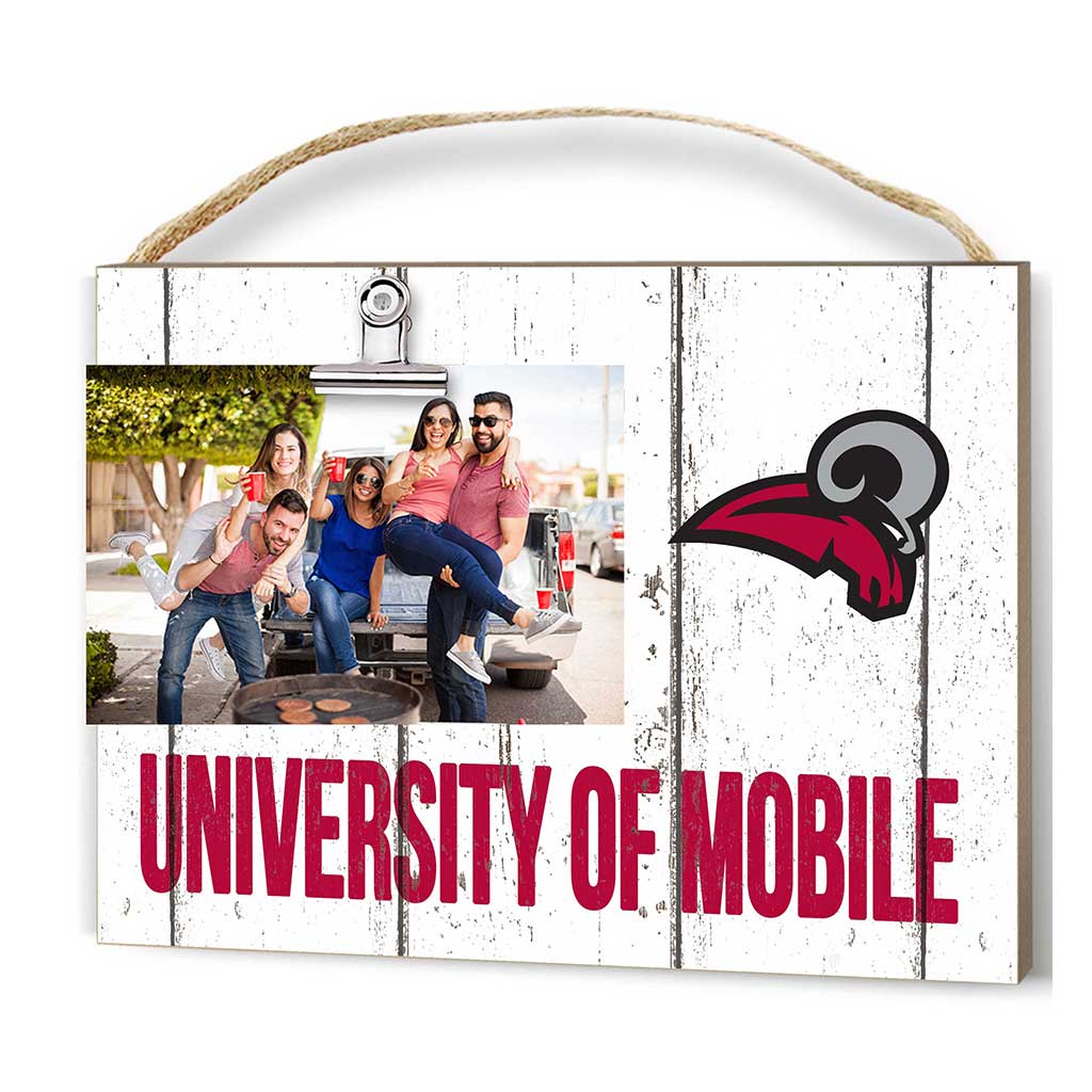 Clip It Weathered Logo Photo Frame University of Mobile Rams