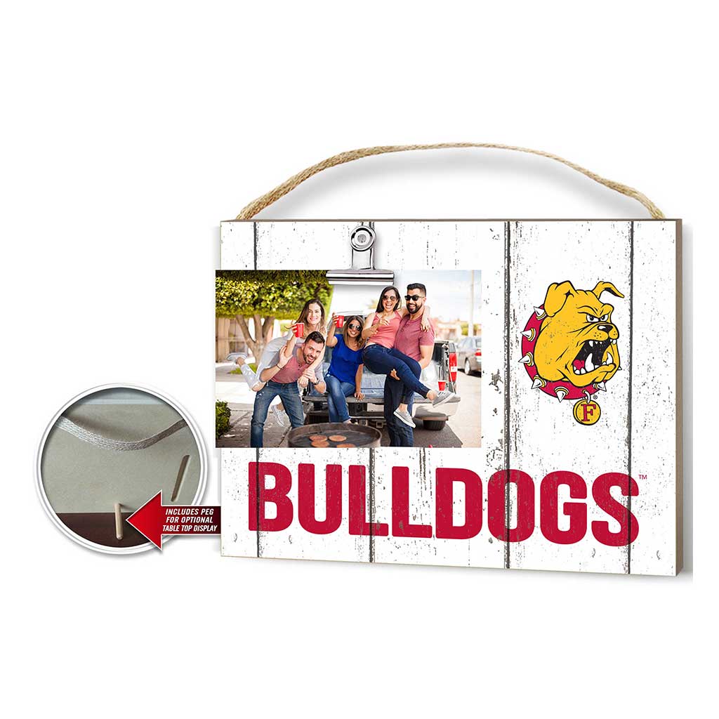 Clip It Weathered Logo Photo Frame Ferris State Bulldogs