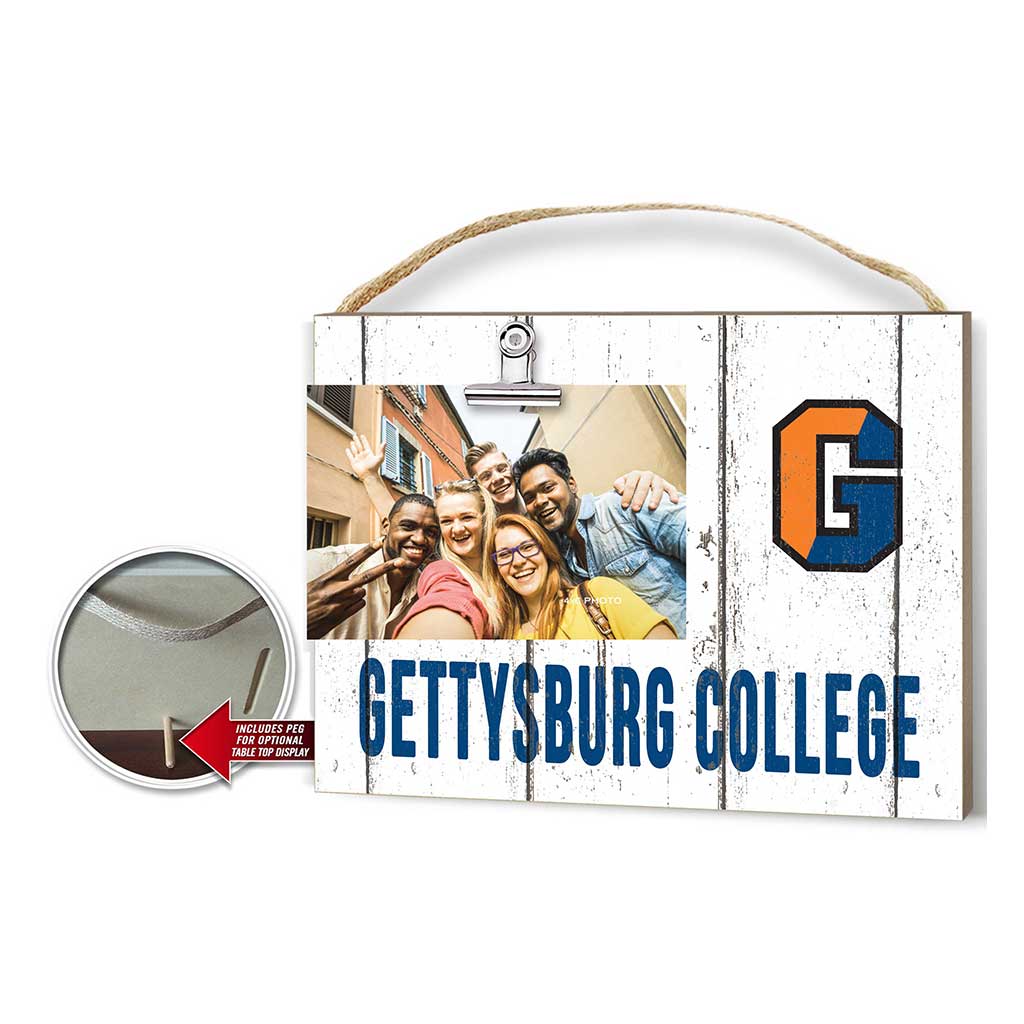 Clip It Weathered Logo Photo Frame Gettysburg College Bullets