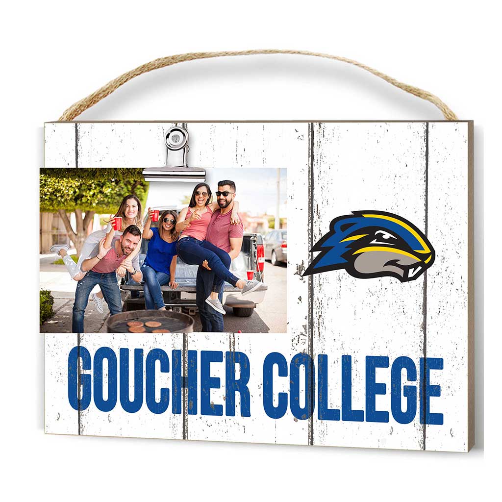 Clip It Weathered Logo Photo Frame Goucher College Gophers