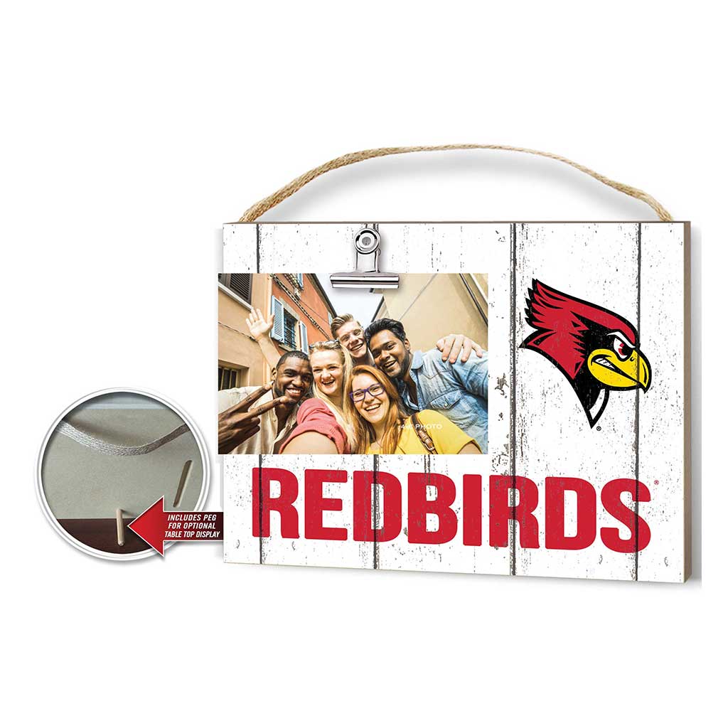 Clip It Weathered Logo Photo Frame Illinois State Redbirds