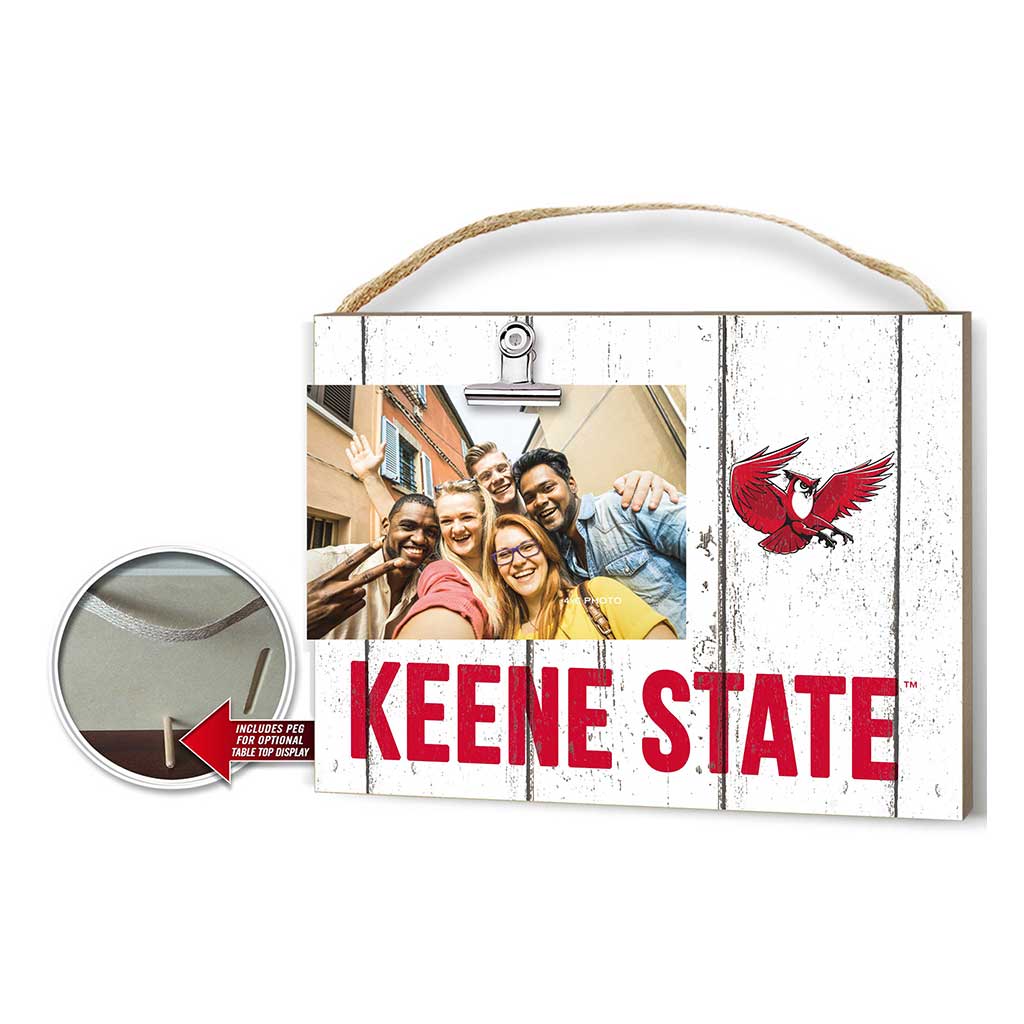 Clip It Weathered Logo Photo Frame Keene State College Owls