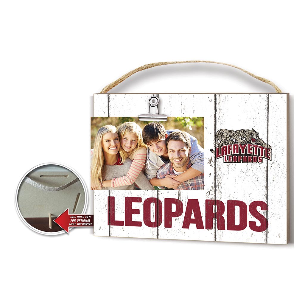 Clip It Weathered Logo Photo Frame Lafayette College Leopards