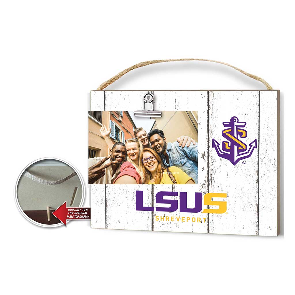 Clip It Weathered Logo Photo Frame LSU Fighting Tigers