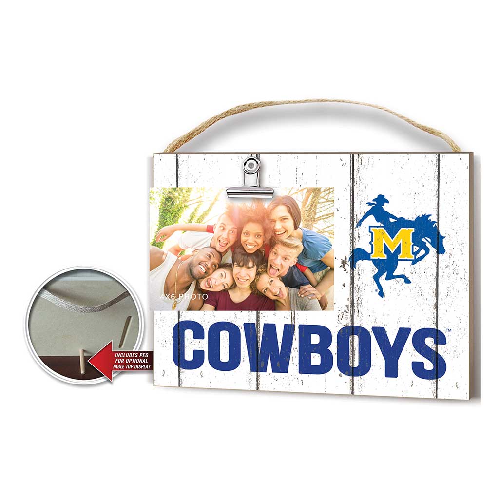 Clip It Weathered Logo Photo Frame McNeese State Cowboys