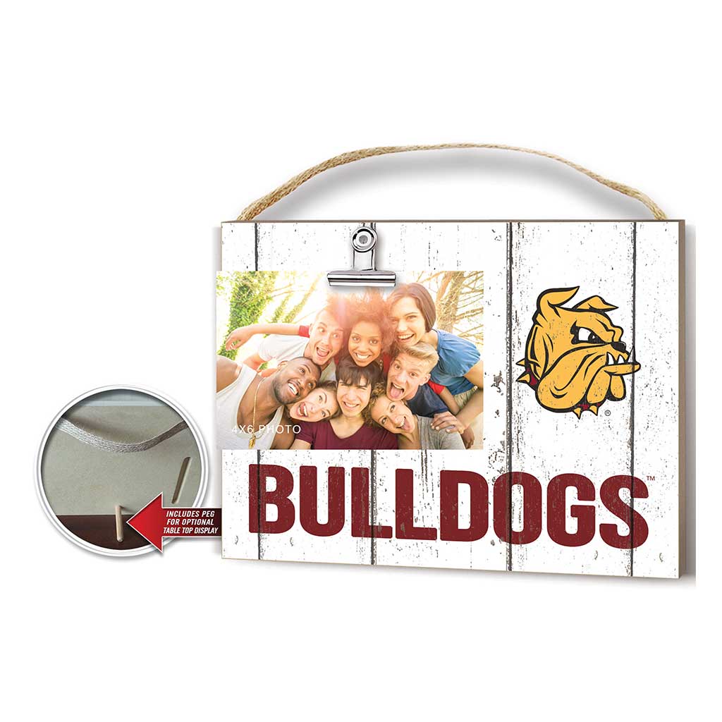 Clip It Weathered Logo Photo Frame Minnesota (Duluth) Bulldogs