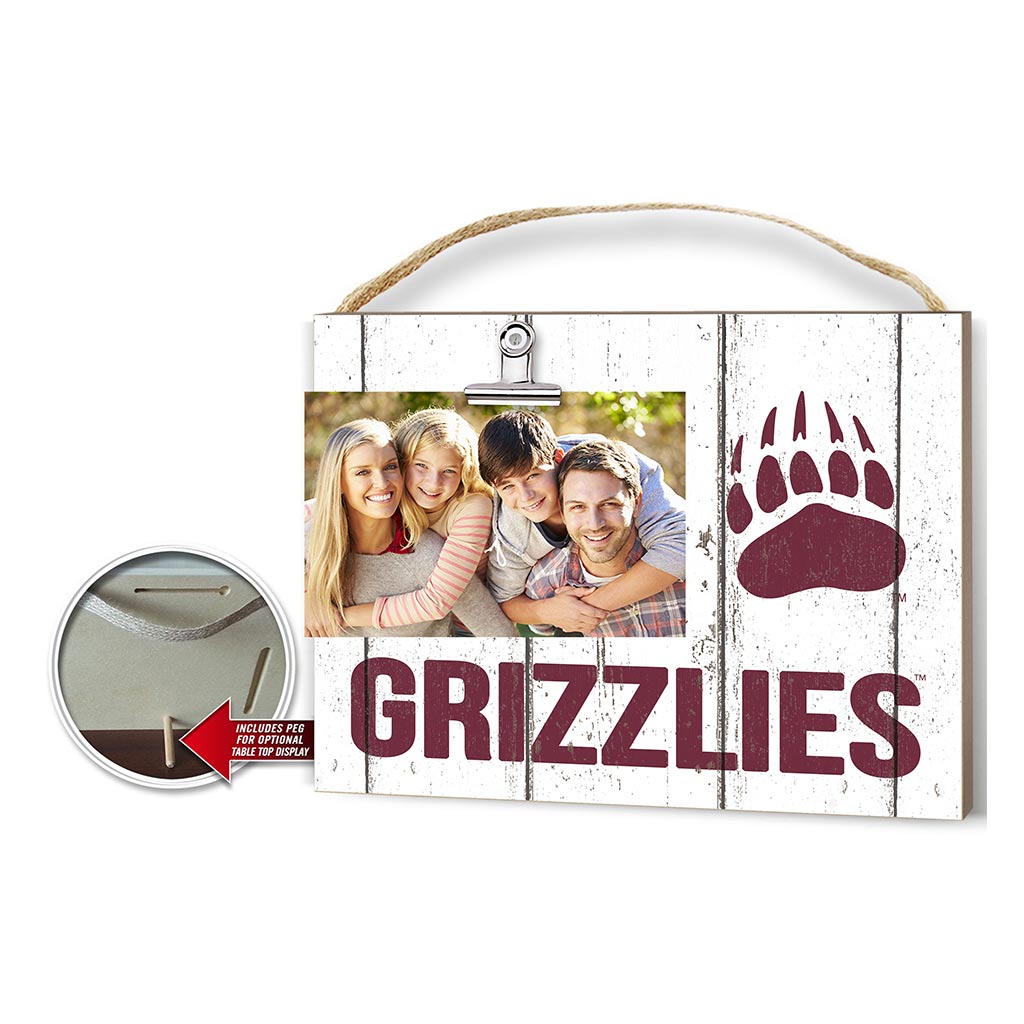 Clip It Weathered Logo Photo Frame Montana Grizzlies