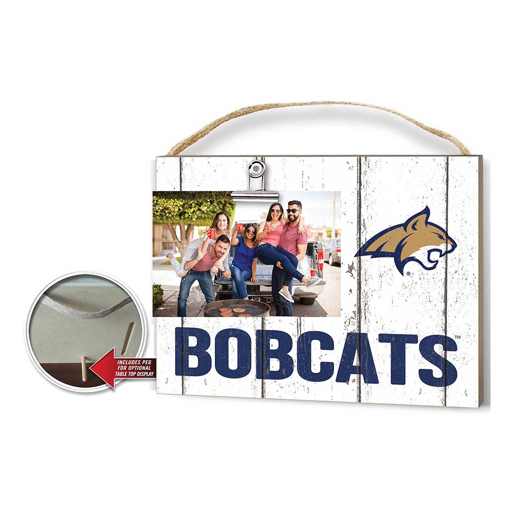Clip It Weathered Logo Photo Frame Montana State Fighting Bobcats