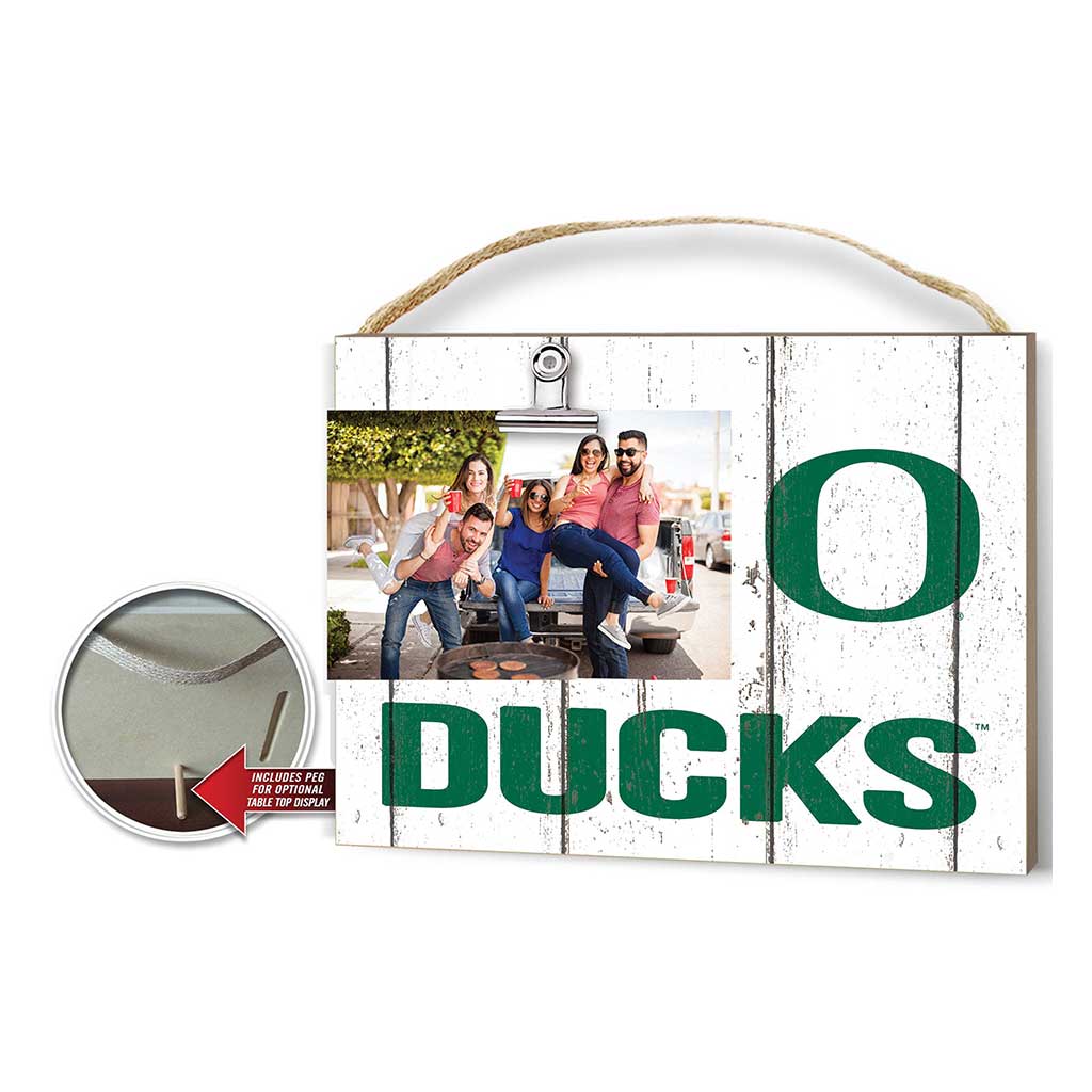 Clip It Weathered Logo Photo Frame Oregon Ducks